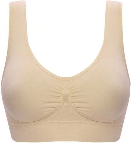 OYOANGLE Women's Scoop Neck Bralette Bra Comfortable Wireless Everyday Bras Pullover Bralettes in Saudi Arabia