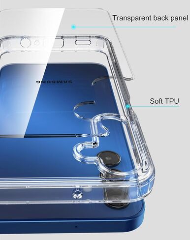 حافظة لهاتف Galaxy A15 5G، حافظة هاتف واقية مقاومة للصدمات من البولي كربونات + مادة TPU مع واقي شاشة من الزجاج المقوى لهاتف A15 2023 4G (شفاف، A15) in Saudi Arabia