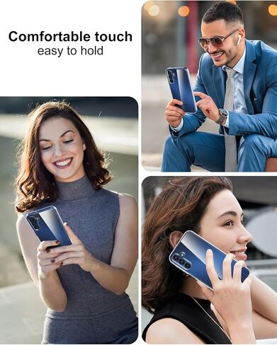 حافظة لهاتف Galaxy A15 5G، حافظة هاتف واقية مقاومة للصدمات من البولي كربونات + مادة TPU مع واقي شاشة من الزجاج المقوى لهاتف A15 2023 4G (شفاف، A15) in Saudi Arabia