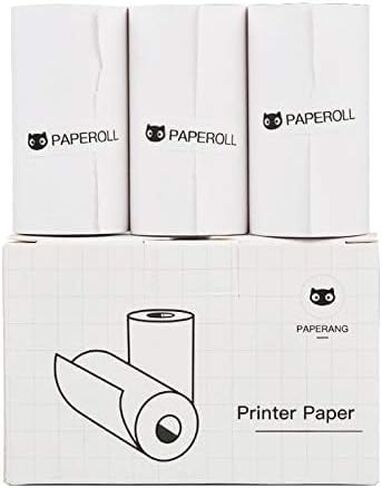 Stickers Thermal Printing Paper for Paperang P1 P2 P2S,Self-Adhesive Thermal Paper Rolls for Fun Study Work, Sticker Thermal Paper for Portable Pocket Thermal Printer Mini Printer,57 X 30mm,3 Rolls in Saudi Arabia