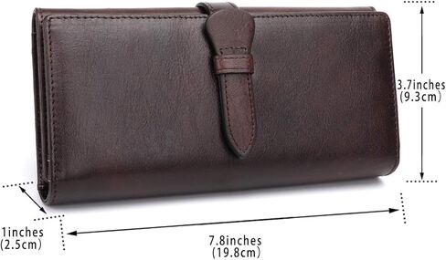 IVTG محفظة جلدية حقيقية المرأة محفظة طويلة مخلب خمر جلد البقر حامل بطاقة اليدوية المنظم in Kuwait