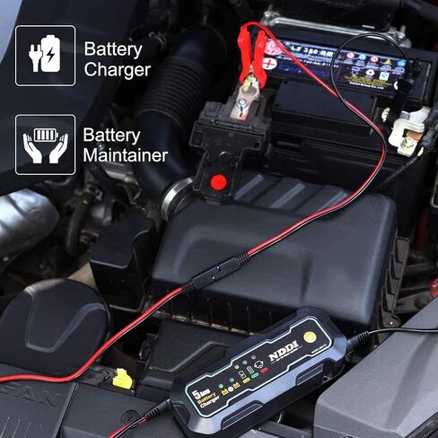 1.5A Fully-Automatic Smart Charger, 12V Portable Automotive Car Battery Charger, Battery Maintainer, Trickle Charger and Battery Desulfator with Temperature Compensation in Saudi Arabia
