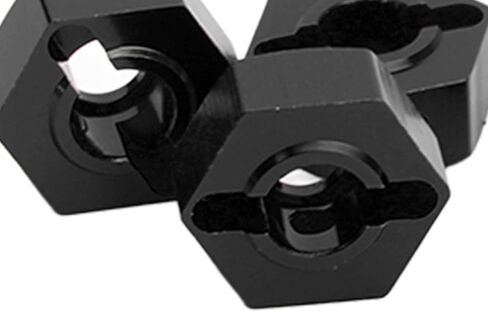 RC Hex Hub, 14mm Wheels Hex Hub Extension Aluminum Alloy Universal Upgrade Wheel Hex Adapter for ARRMA Senton 1/10 RC Car(Black) in Saudi Arabia