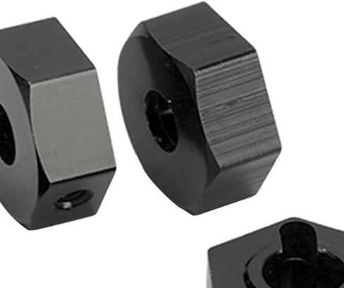 RC Hex Hub, 14mm Wheels Hex Hub Extension Aluminum Alloy Universal Upgrade Wheel Hex Adapter for ARRMA Senton 1/10 RC Car(Black) in Saudi Arabia