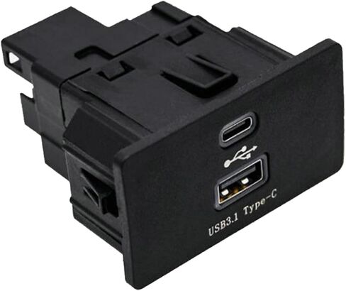 Carplay USB Interface Hub، HC3Z-19A387-B-G ترقية وحدة USB + Type-C تدعم Apple Carplay Android الشحن السريع وناقل الحركة الثابت، متوافق مع Ford Lincoln 2015-2020 SYNC 3 الإصدار 3.4 in Kuwait