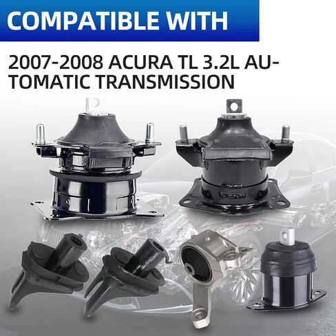 مجموعة حوامل محرك المحرك - متوافقة مع 2007 2008 Acura TL 3.2L 3.5L AUTO، A4526HY A4591 A65025 A4566 A4599 A65022 in Saudi Arabia
