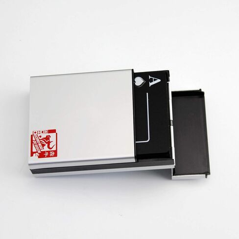 Plastic Black Playing Cards PVC Waterproof Poker Novelty Collection Gift Durable Playing Cards with Aluminum Case in Saudi Arabia