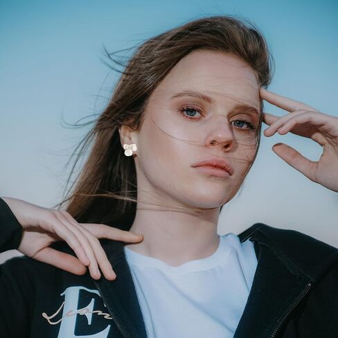 زهرة قلادة ومجموعات القرط للنساء الأزياء قلادة الزهور قلادة بيضاء بوهو زهرة بيان أقراط مع حجر زركونيا يدويا زهرة القرط ترصيع زهرة بيضاء قلادة قلادة in Kuwait