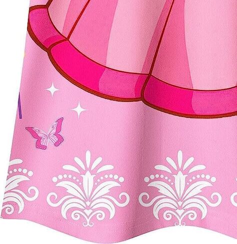 2Pcs Girl Princess Peach Red Dress Girl Cartoon Dress Girl Casual Clothing in Saudi Arabia