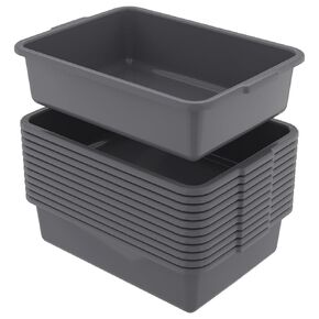 12 Packs Plastic Bus Tubs, 15 L Restaurant Commercial Bus Box in Kuwait