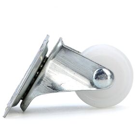 4PCS 1inch Wheels Castor 10Kg Universal Swivel Casters White PP Nylon Dual Roller Bearing Wheel in Kuwait