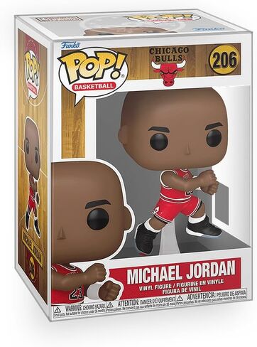 Pop Basketball: Bulls - Michael Jordan 1989 "The Shot Vinyl Figure Bundled with Box Protector Compatible for Funko in Saudi Arabia