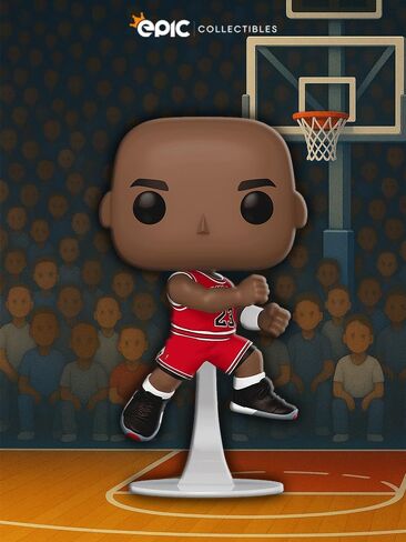 Pop Basketball: Bulls - Michael Jordan 1989 "The Shot Vinyl Figure Bundled with Box Protector Compatible for Funko in Saudi Arabia