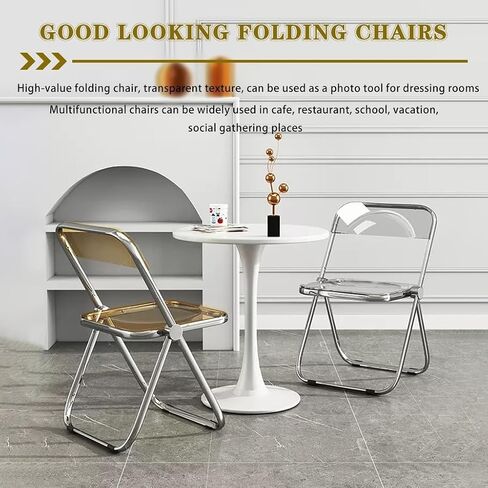 Fashion Transparent Folding air, Folding air Indoor Comfortable, Home Portable Dining air, Cafe Photo Backrest air, for Milk Tea Shop in Saudi Arabia