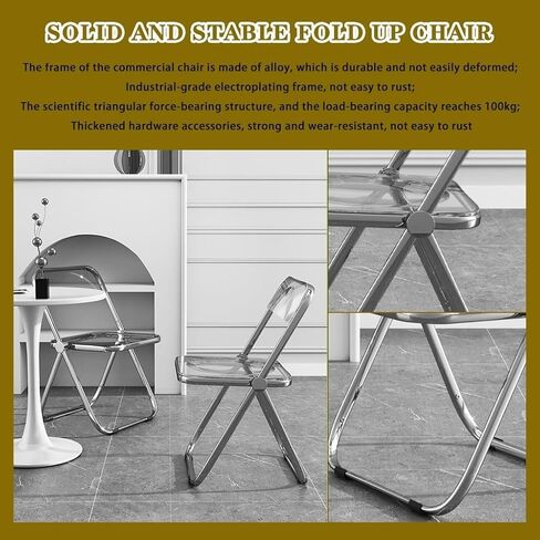 Fashion Transparent Folding air, Folding air Indoor Comfortable, Home Portable Dining air, Cafe Photo Backrest air, for Milk Tea Shop in Saudi Arabia
