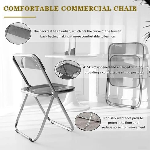 Fashion Transparent Folding air, Folding air Indoor Comfortable, Home Portable Dining air, Cafe Photo Backrest air, for Milk Tea Shop in Saudi Arabia