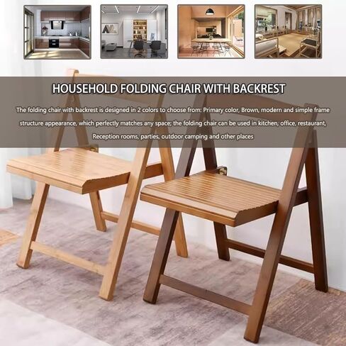 Folding Backrest air Folding Home Simple Entertaining Guests Fold Up air with Backrest, Dining Room Portable Dining air, Load-Bearing 150kg/330.7lb in Saudi Arabia