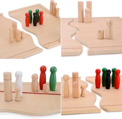 Constellation Board Relationship Board 44 Parts for Coaching Family Constellation systemic Coaching Supervision Facilitation with Manual 34 Figures Many Extras, Made of Wood in Saudi Arabia