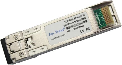 الوحدة البصرية TOP-BIDI-SFP+-LH-27/33 10G الألياف الواحدة ثنائية الاتجاه 20km in Kuwait