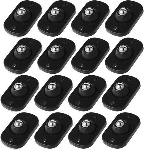 Giantree 16Pcs Self Adhesive Caster Wheels, 360° Swivel Mini Appliance Rollers, Appliance Wheels Rollers for Appliances Countertop, Universal Wheel for Trash Can, Storage Box, Small Furniture(White) in Saudi Arabia