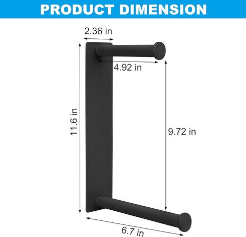 Redcall Magnetic Hanger Organizer للغسالة ، رف تخزين شماعات المغناطيس القوي لمنظمة غرفة الغسيل ، Stacker Holder (Black) in Saudi Arabia