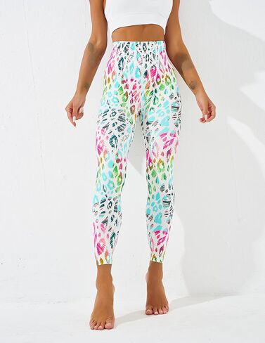 Womens High Waist Tie Dye Seamless Leggings Compression Yoga Pants for Gym Running and Active Wear in Saudi Arabia