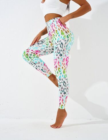 Womens High Waist Tie Dye Seamless Leggings Compression Yoga Pants for Gym Running and Active Wear in Saudi Arabia