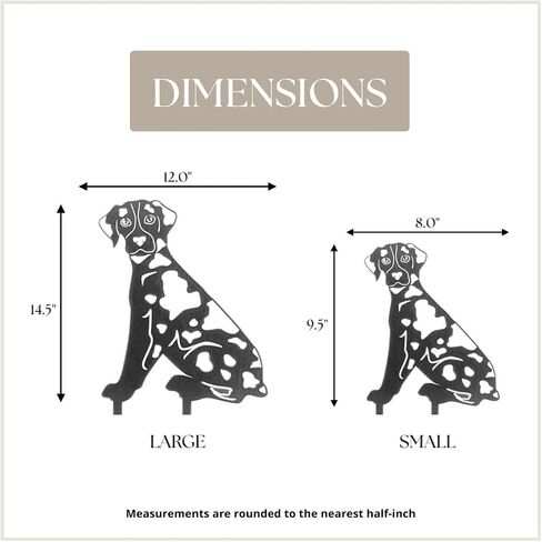 Corten Steel Catahoula Leopard Dog Silhouette Yard Stake (كبير) in Kuwait