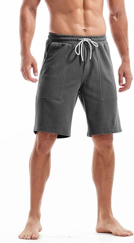 Men's Shorts Relaxed Fit with Pockets Athletic Casual Shorts 7 Inch in Kuwait