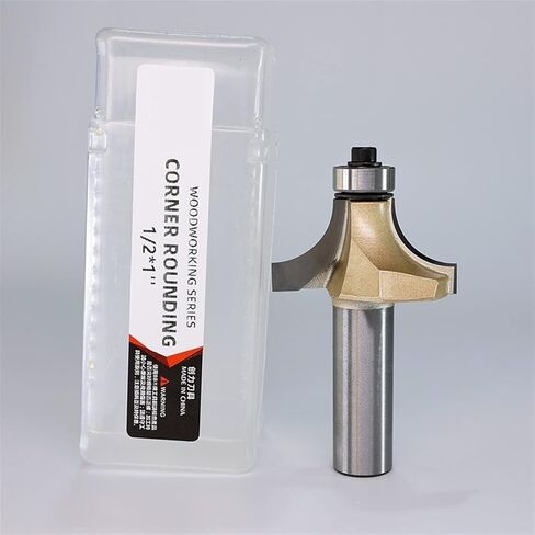 Corner Rounding Router Bit Concave with Parallel Shank 1/2 1/4 Inch Woodworking Tool Round Edge Trimmer 1Pcs(1-4x3-8) in Saudi Arabia