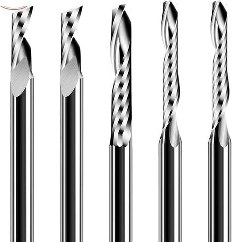 One Single Flute Spiral Carbide Engraving Router Bit Acrylic Wood Aluminum 1Pcs(4x22x50) in Saudi Arabia