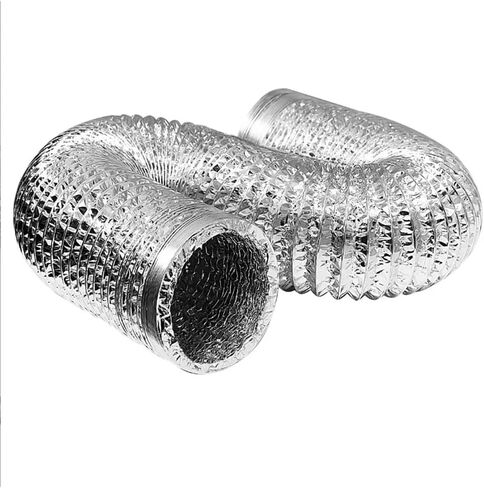 Aluminum Foil Hose Inner Diameter 110mm Flexible 1.5-6m Pipe Ventilation Duct Ventilation Hose Dryer Hood Exhaust Duct(1.5 m) in Saudi Arabia