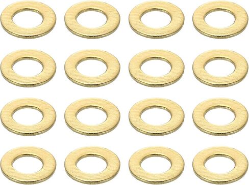 UXCELL 200PCS BRASS BRASS WASHERS ، M2X5X0.4MM GRASHERS GASKETS RING RING FLAS in Saudi Arabia