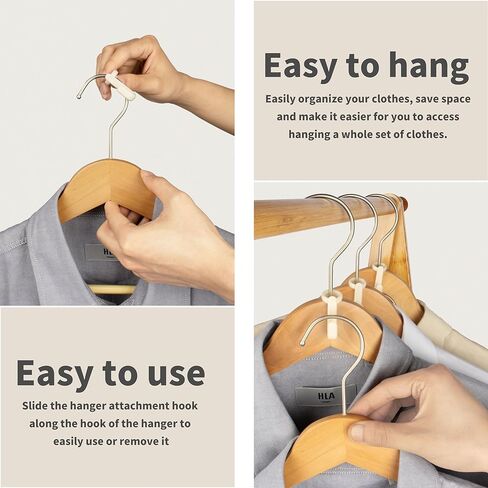 100PCS Hanger Connector Hooks,Space Saving Hangers for Clothes.Hanger Hooks Space Saver.Closet Hangers Connector Hook.College Dorm Essentials,Closet Organizers and Storage in Kuwait