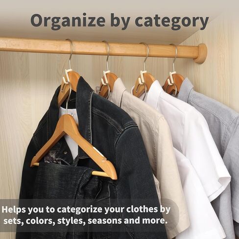 100PCS Hanger Connector Hooks,Space Saving Hangers for Clothes.Hanger Hooks Space Saver.Closet Hangers Connector Hook.College Dorm Essentials,Closet Organizers and Storage in Kuwait