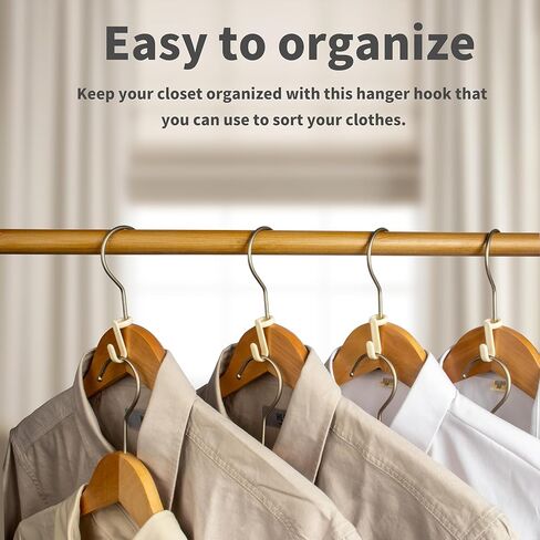100PCS Hanger Connector Hooks,Space Saving Hangers for Clothes.Hanger Hooks Space Saver.Closet Hangers Connector Hook.College Dorm Essentials,Closet Organizers and Storage in Kuwait