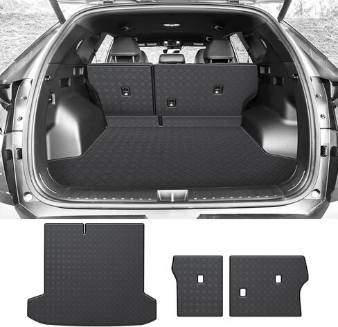 Cargo Mat and Backrest Mat for 2022-2025 Hyundai Ioniq 5 - Custom Fit PU Leather Trunk Liner and Rear Backrest Mat - All Weather Cargo Mat for Ioniq5 Accessories 2025 2024 2023 2022 in Saudi Arabia