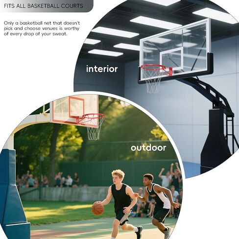 Colorful Basketball Net Heavy Duty Replacement 21",Carbon Steel Chain Basketball net, Anti-Rust Use Indoor Outdoor Standard 12 Loops Basketball Hoop in Saudi Arabia