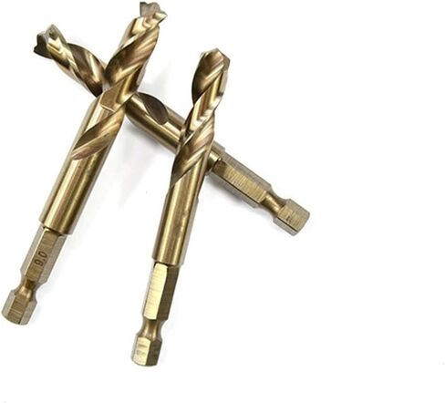 10pcs 2mm-13mm M35 Hssco Cobalt Drill Bits HSS Twist Hex Change Change Point Stub Drill for Stainless Steel (5mm 10pcs) in Saudi Arabia