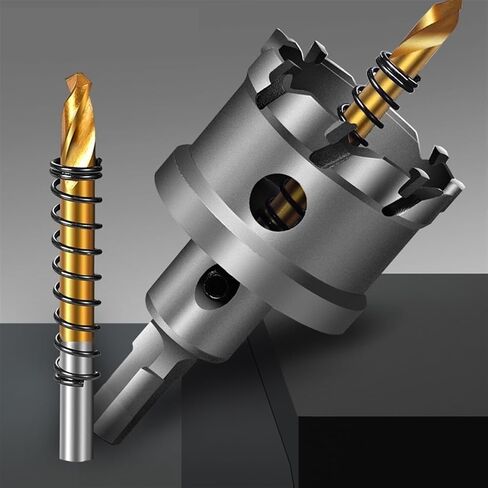 Carbide Tip Core Drill Bit Hole Saw Metalworking for Stainless Steel Alloy Metal Drilling 14-75mm Drill Bit 1Pcs(75MM) in Saudi Arabia