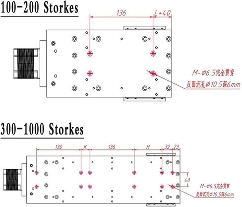 دليل غطاء الغبار من منصة الحركة الخطية تحميل 200 كجم SFU1605 /1610 40-940mm (86 Bracket+Cover ، Suf1605-240mm) in Kuwait
