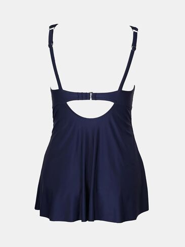 CUPSHE Plus Size Women's One Piece Swimsuit V Neck Cutout Swim Dress Back Hook Adjustable Straps Bathing Suit in Saudi Arabia