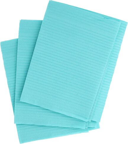 Dri-Gard Patient Towels 2-Ply Tissue/Poly – Blue, 13" x 19", 500/Case, Disposable, Opaque Linen Finish – Durable, Fluid-Resistant Towels for Medical, Dental, or Personal Use in Kuwait