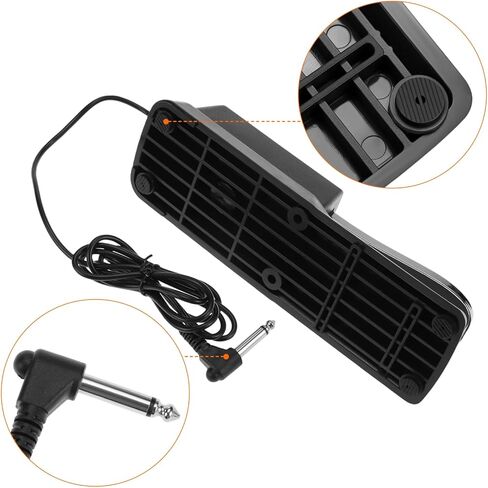 QWORK DOPERAL للوحة المفاتيح ، 1/4 '' PLUP PLUP PEDAL مع مفتاح قطبية ، البيانو الرقمي العالمي in Saudi Arabia