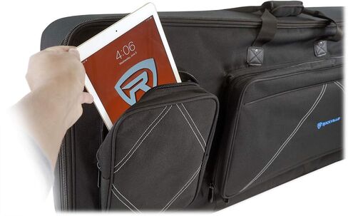 Rockville Best Bag 61 Key Bated Bat Bat-Bag Bag Case ، حشوة رغوة 22 مم ، 600 نايلون من نايلون ، ومقابض مزدوجة ، وتناسب معظم لوحات المفاتيح 61 ، للموسيقيين ودي جي in Saudi Arabia