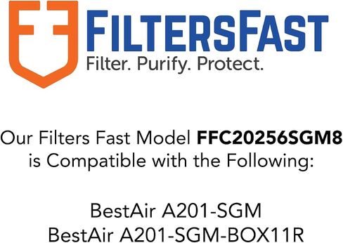 Filters Fast Compatible Replacement for Aprilaire SpaceGard 2200 2250 20x25x6 Air Filter MERV 8 Pleated AC Furnace, Actual Size: 19 3/4 x 24 1/4 x 6 3/8, 2-Pack in Kuwait