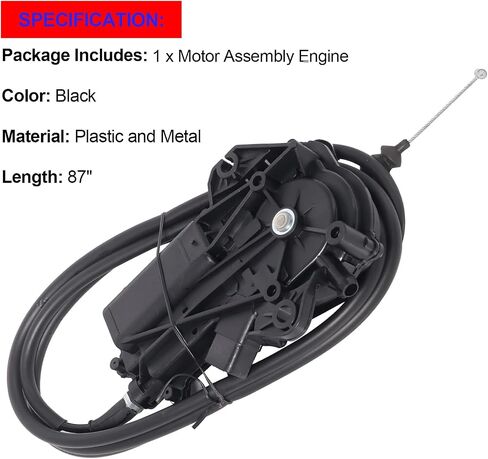 SMMS 12V With 87" Cable Motor Assembly Engine Stop for ISUZU NPR NPR-HD 1998-2004, Fuel Shut Off Solenoid Replaces OE: 8972550680 8972550690 in Saudi Arabia