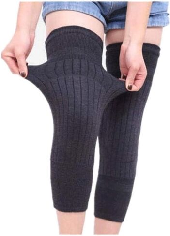 Kneepad-Cashmere Wool Knee Brace Pads Winter Warm Thermal Knee Warmers Sleeve for Women in Saudi Arabia