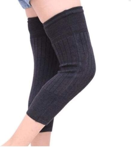 Kneepad-Cashmere Wool Knee Brace Pads Winter Warm Thermal Knee Warmers Sleeve for Women in Saudi Arabia