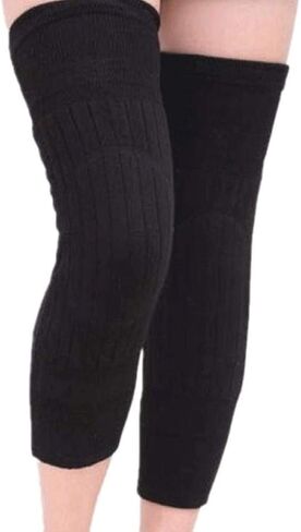 Kneepad-Cashmere Wool Knee Brace Pads Winter Warm Thermal Knee Warmers Sleeve for Women in Saudi Arabia
